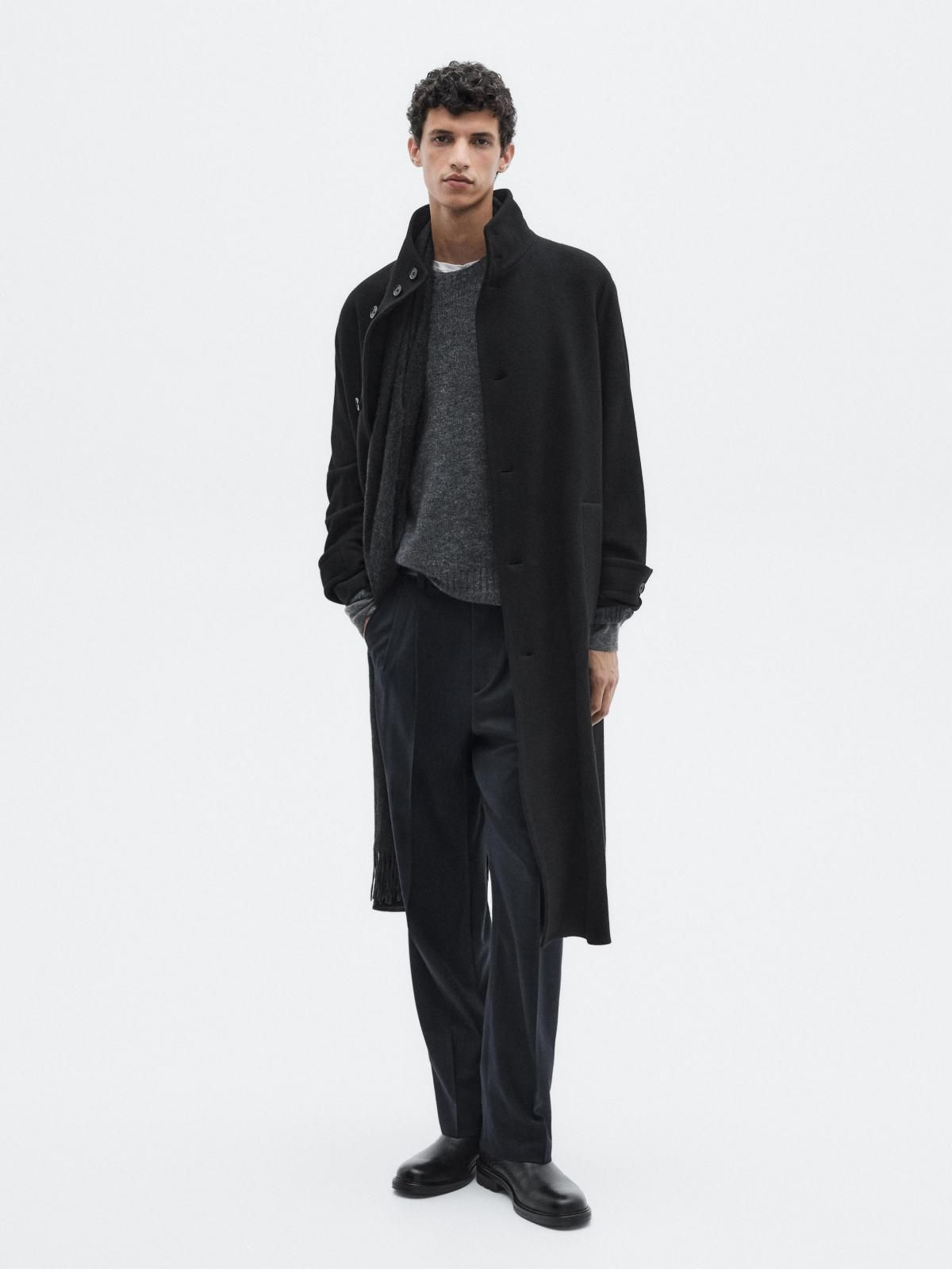 마시모두띠 프리미엄 알파카블렌드 라운드 니트 스웨터 0957/880 CHARCOAL - 상세 이미지 2