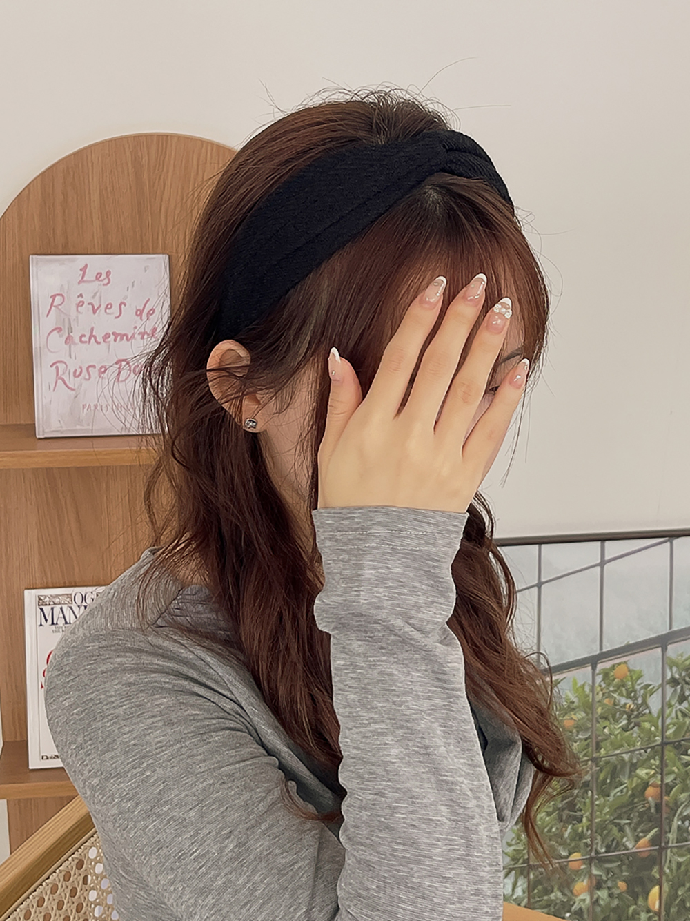골지라인꼬임헤어밴드 터번 반다나헤어밴드 안아픈머리띠 헤어악세사리 - 상세 이미지 2