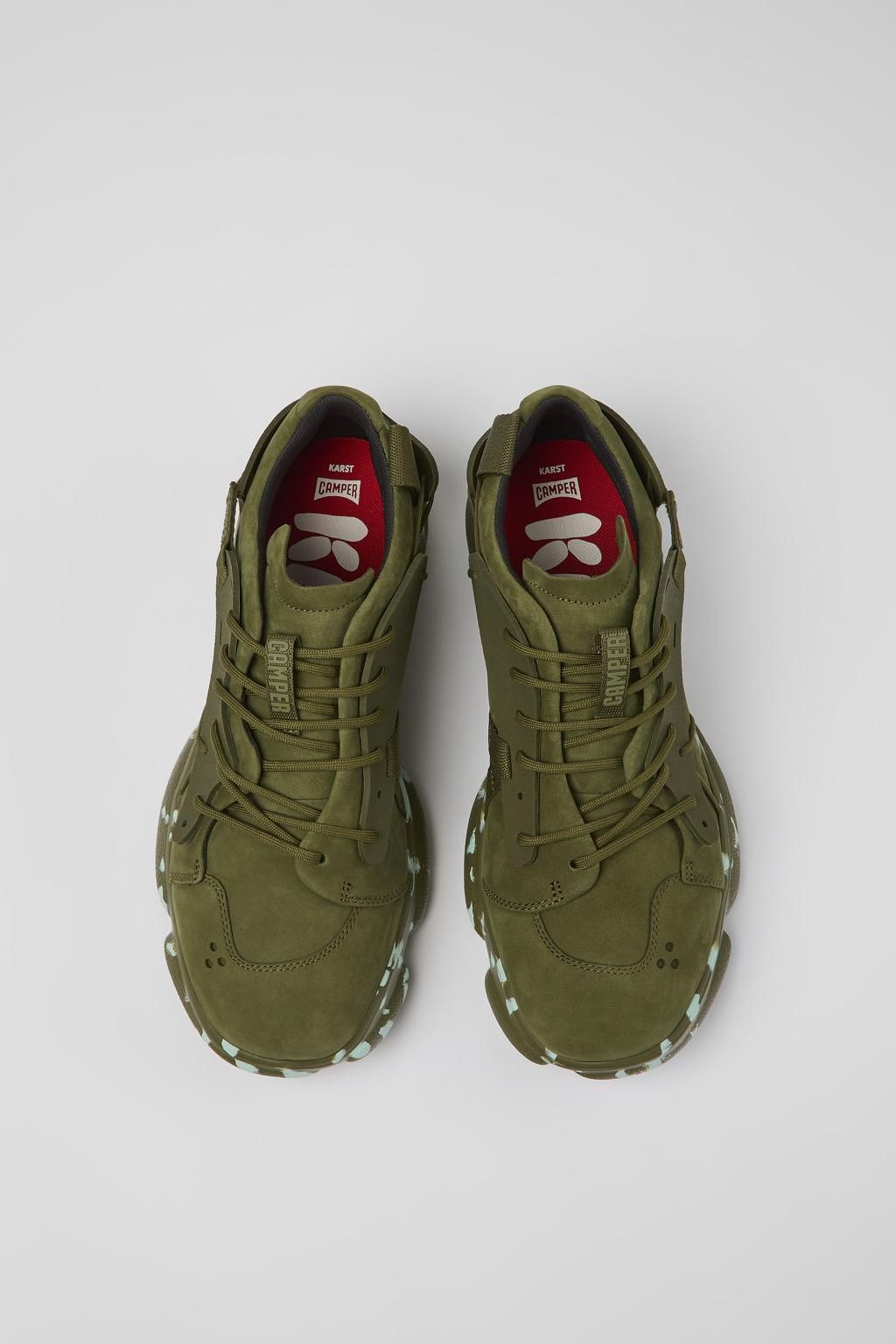 캠퍼 테크니컬 그린 스니커즈 Karst K100845-021 GREEN - 상세 이미지 4
