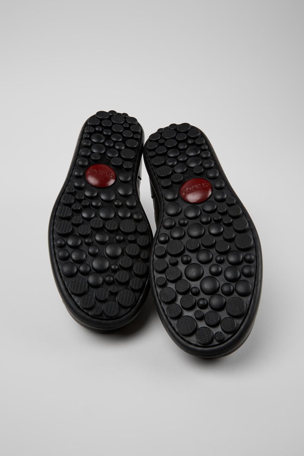 캠퍼 블랙 레더 스니커즈 Pelotas 17408-126 BLACK - 상세 이미지 5