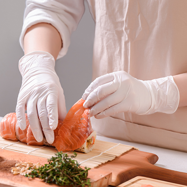 러버랩 유일국내산 파우더프리 요리 설거지 위생 컬러 니트릴 장갑 M(중형), 화이트, 50개