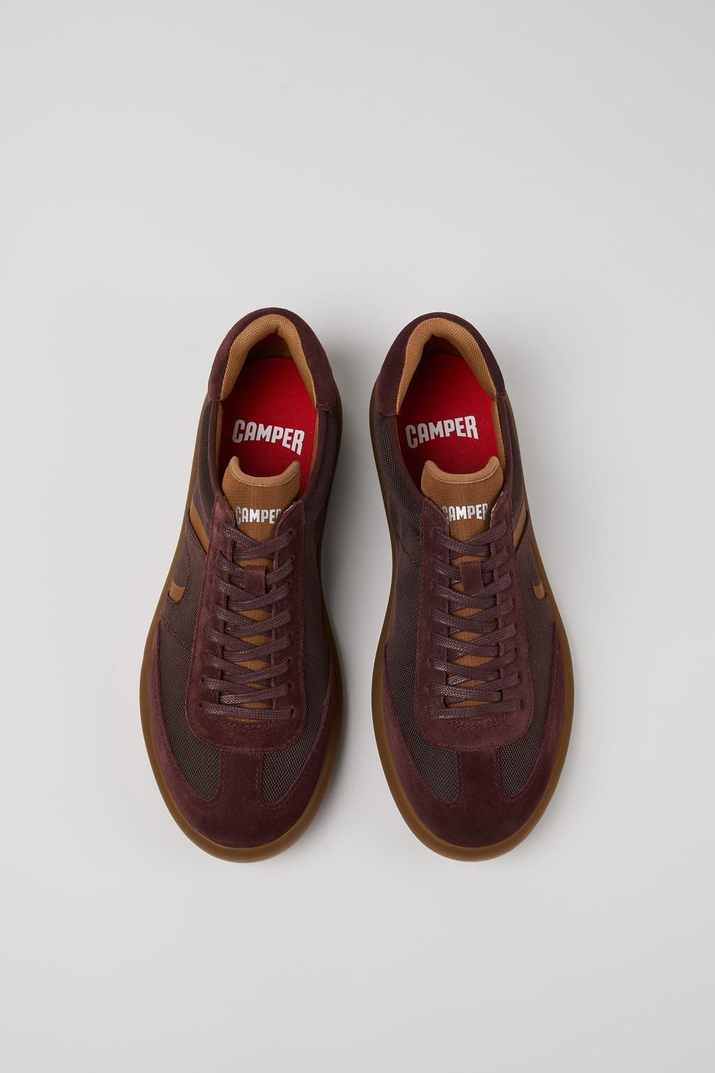 캠퍼 멀티컬러 남성 스니커즈 Pelotas Soller K101056-002 BURGUNDY - 상세 이미지 4