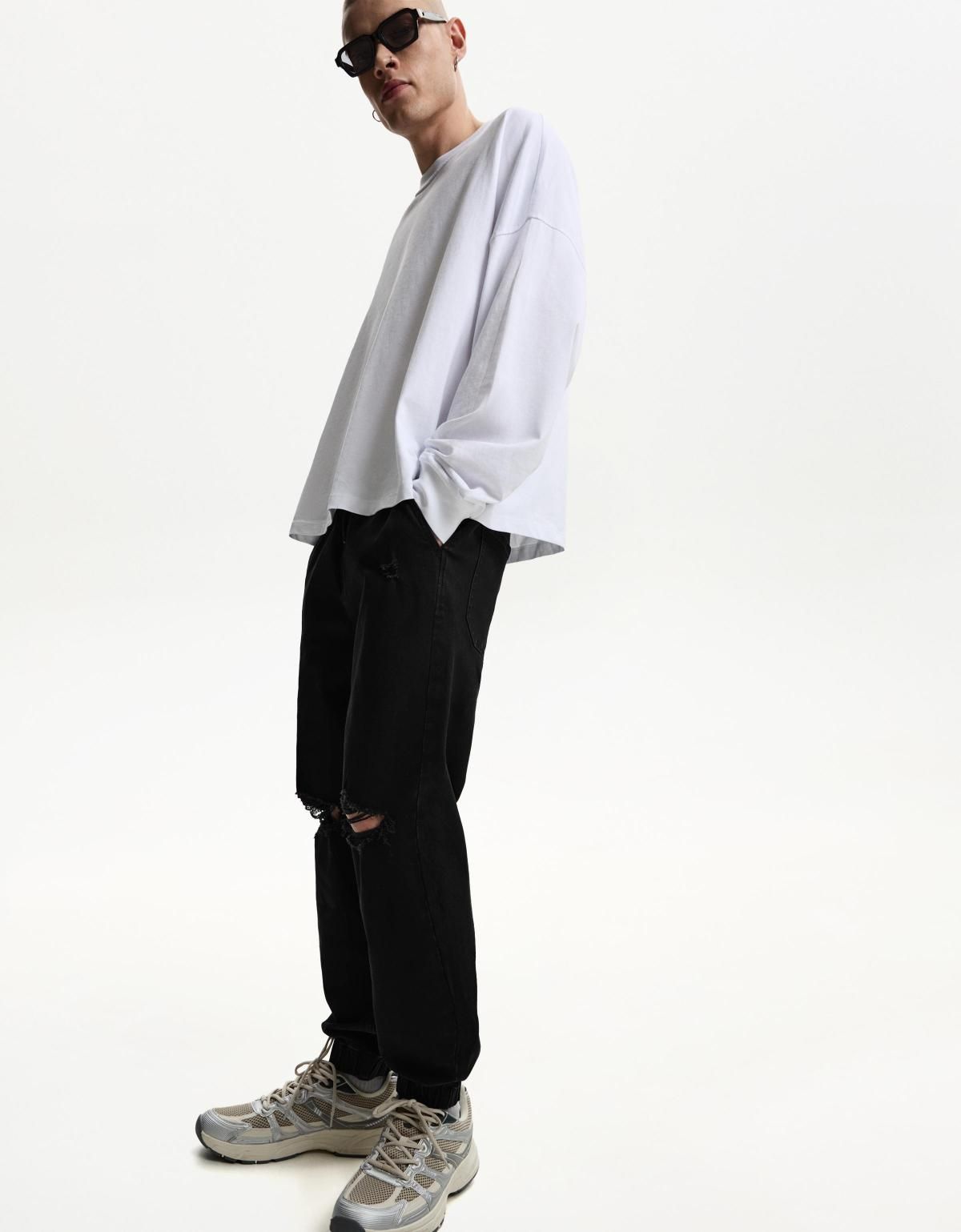 버쉬카 블랙 리핑 조거 진 0341/534 BLACK - 상세 이미지 3