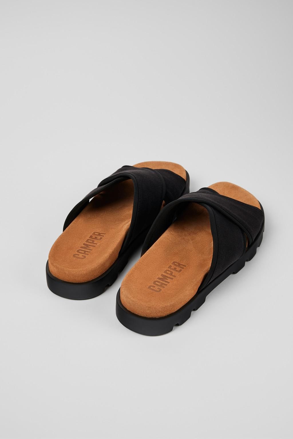 캠퍼 블랙 슬라이드 남성 샌들 Brutus K100958-001 BLACK - 상세 이미지 3