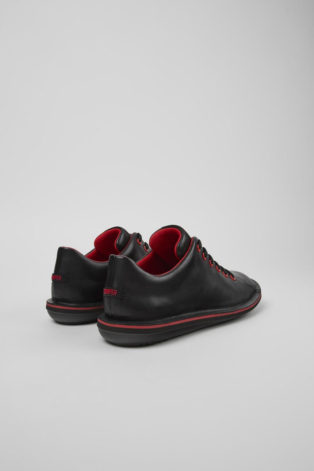 캠퍼 블랙 레더 테크니컬 스니커즈 Beetle 18648-074 BLACK - 상세 이미지 3