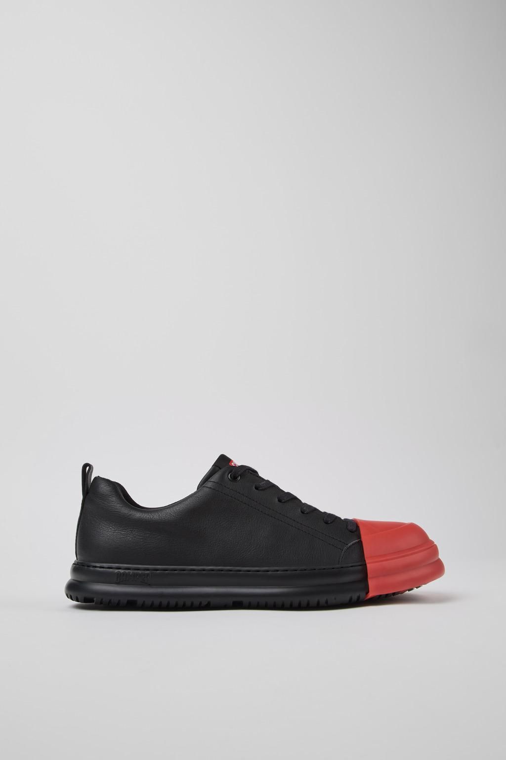 캠퍼 블랙 레더 남성 스니커즈 Junction Runner K100978-009 BLACK - 상품 이미지