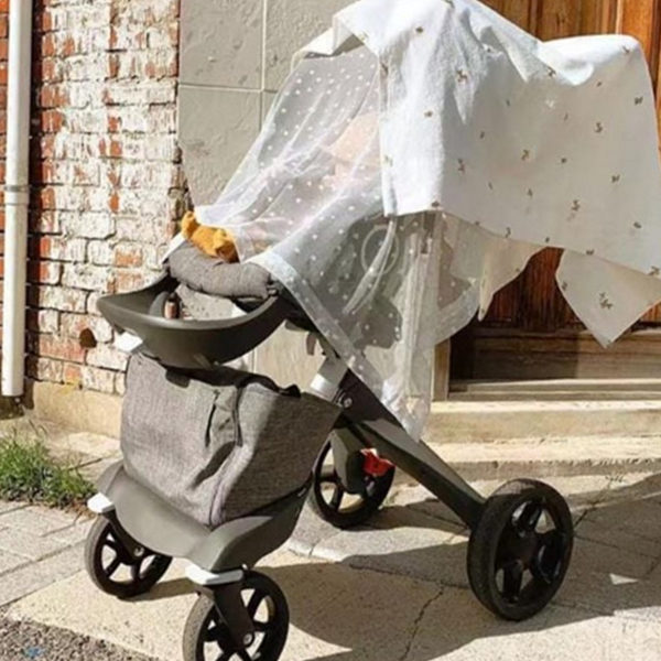 휴대용 유모차 모기장 바람막이 유모차 해 가리개 신생아