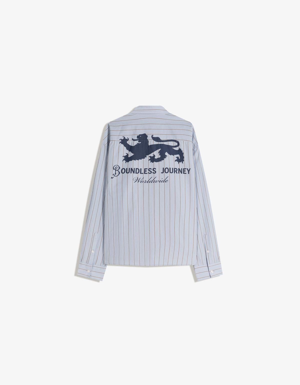 버쉬카 스트라이프 클래식 긴팔 셔츠 6399/557 LIGHT BLUE - 상세 이미지 2