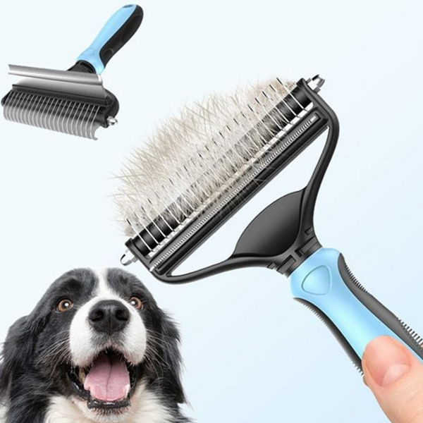 고양이 반려동물 털 제거 브러쉬 양날 애견 털 제거 - 메인 이미지