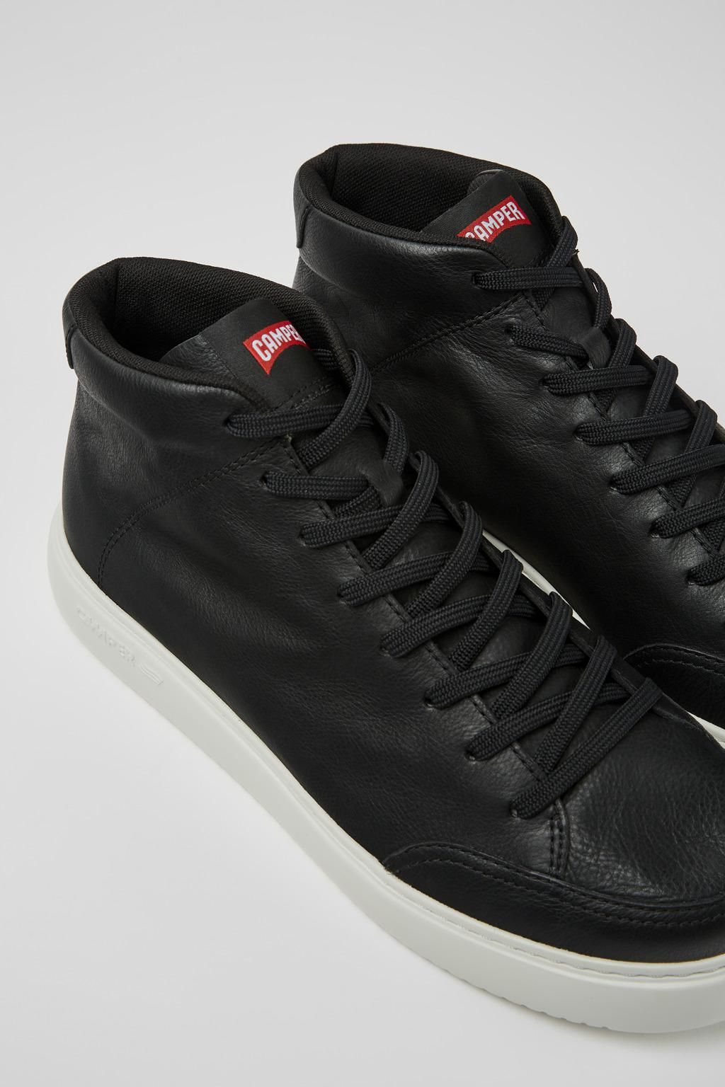 캠퍼 블랙 가죽 앵클부츠 Runner K21 K300438-002 BLACK - 상세 이미지 2