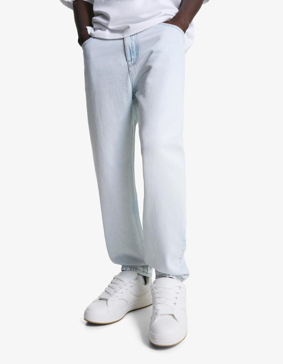 버쉬카 라이트 데님 테이퍼드 루즈핏 청바지 5349/352 LIGHT BLUE - 메인 이미지