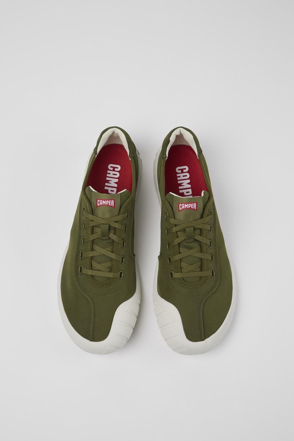 캠퍼 그린 텍스타일 로우탑 스니커즈 Peu Path K100886-007 GREEN - 상세 이미지 4