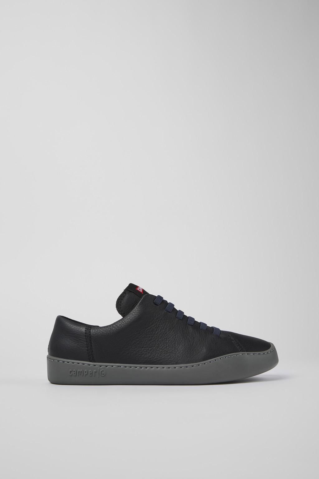 캠퍼 블랙 레더 스니커즈 Peu Touring K100479-001 BLACK - 메인 이미지