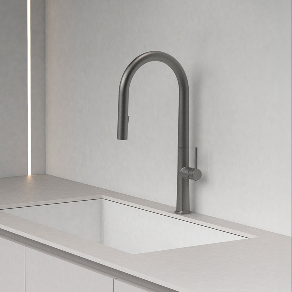 (설치별도) 대림바스 블랙시리즈 라디체 RADICE HFK A19CR1 주방수전 크롬