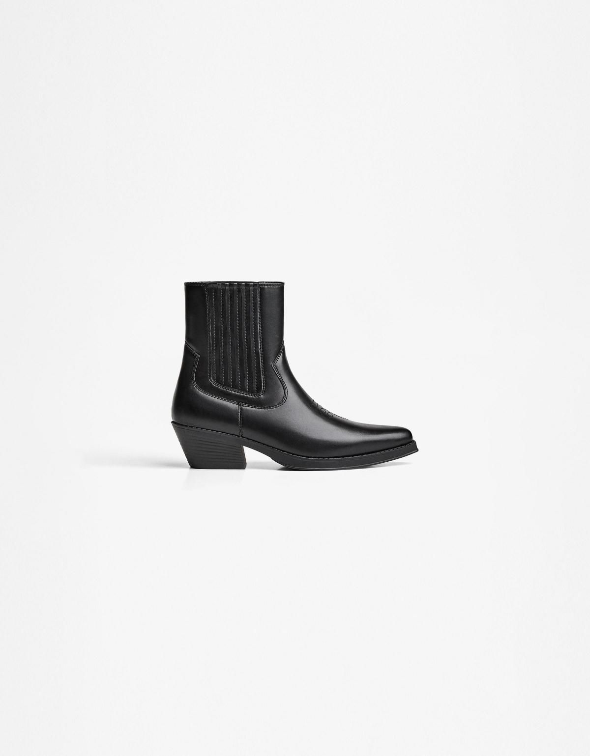 버쉬카 스트레치 카우보이 앵클부츠 2105/764 BLACK 이미지 7
