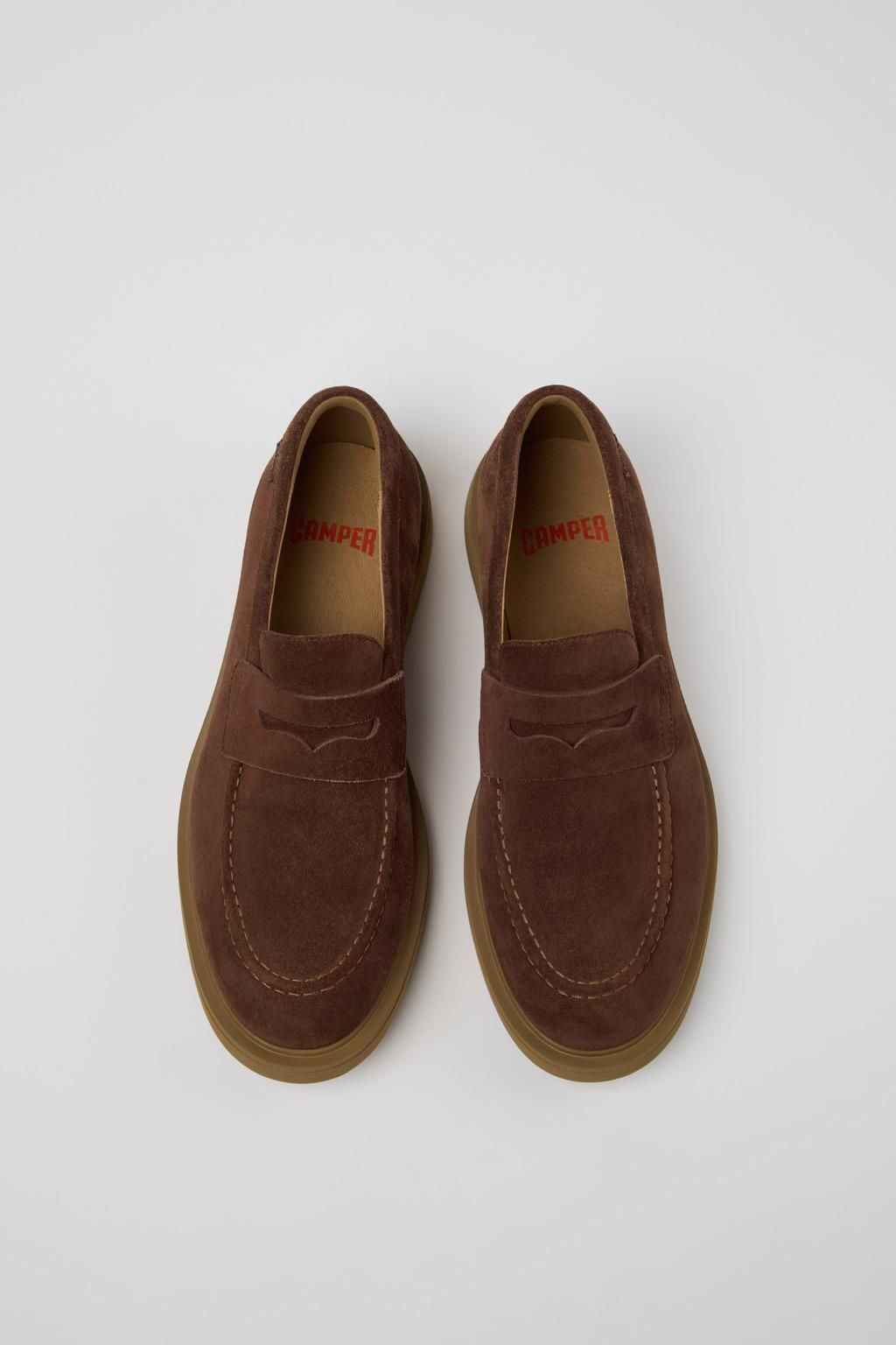 캠퍼 브라운 스웨이드 로퍼 Norman K101001-006 BROWN - 상세 이미지 4