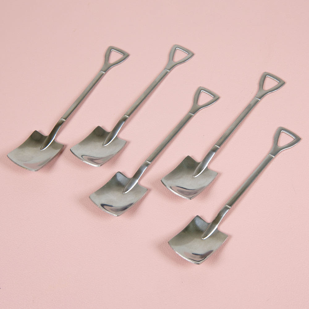 삽모양 아이스크림 스푼 요거트 빙수 숟가락 12cm - 상품 이미지