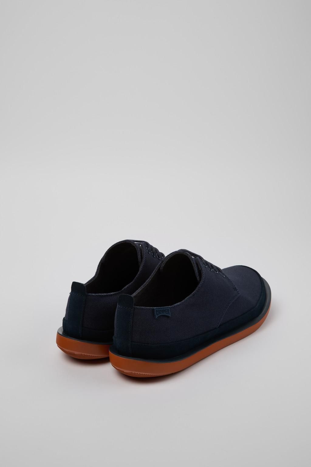 캠퍼 블루 리사이클 코튼 누벅 더비화 Wagon K100774-016 BLUE - 상세 이미지 3