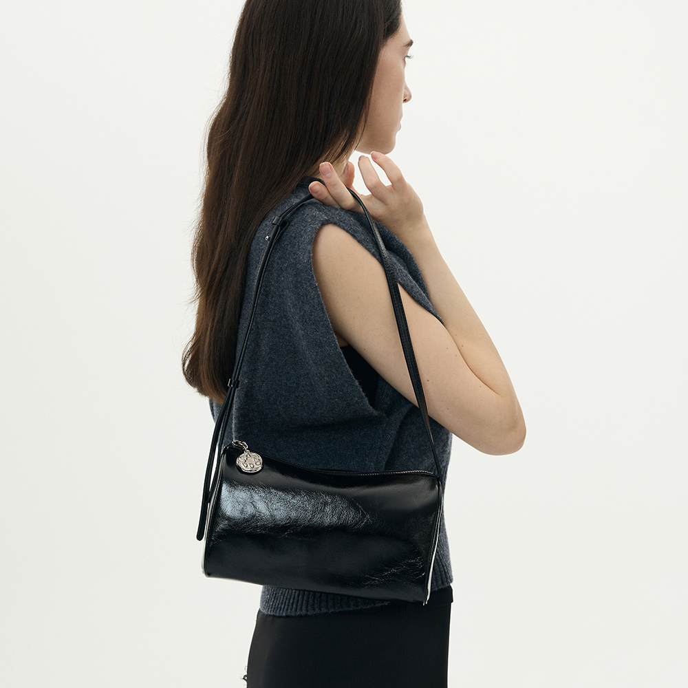 [앤오즈] 피디 미디엄 레더 보스턴 숄더백 2컬러