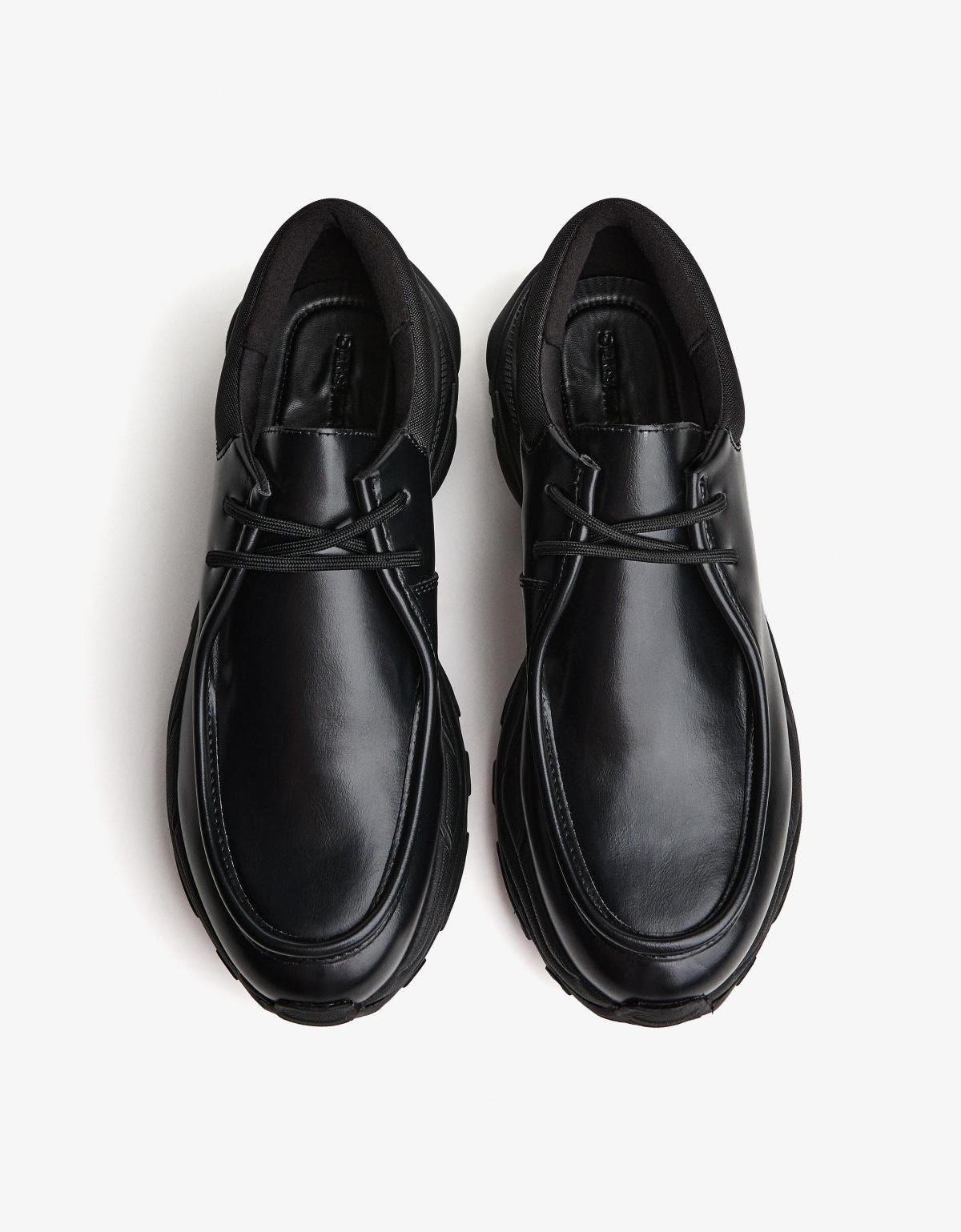 버쉬카 청키솔 베이직 스니커즈 2306/664 BLACK - 상세 이미지 4