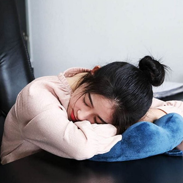 휴대용 여행용 목베개 라텍스 기내용 목베개 수면 장거리 - 메인 이미지