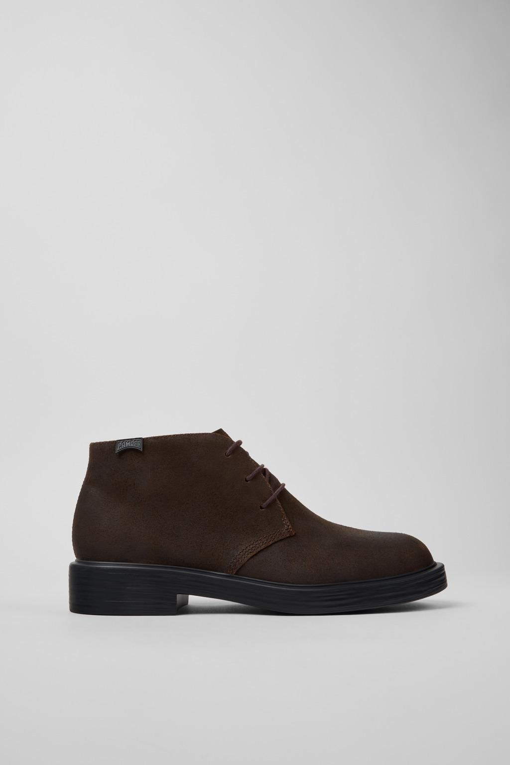 캠퍼 브라운 누벅 남성 앵클부츠 Dean K300493-006 BROWN - 상품 이미지
