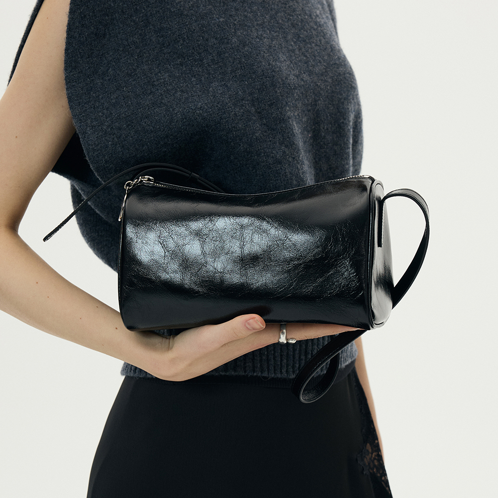 [앤오즈] 피디 미디엄 레더 보스턴 숄더백 2컬러