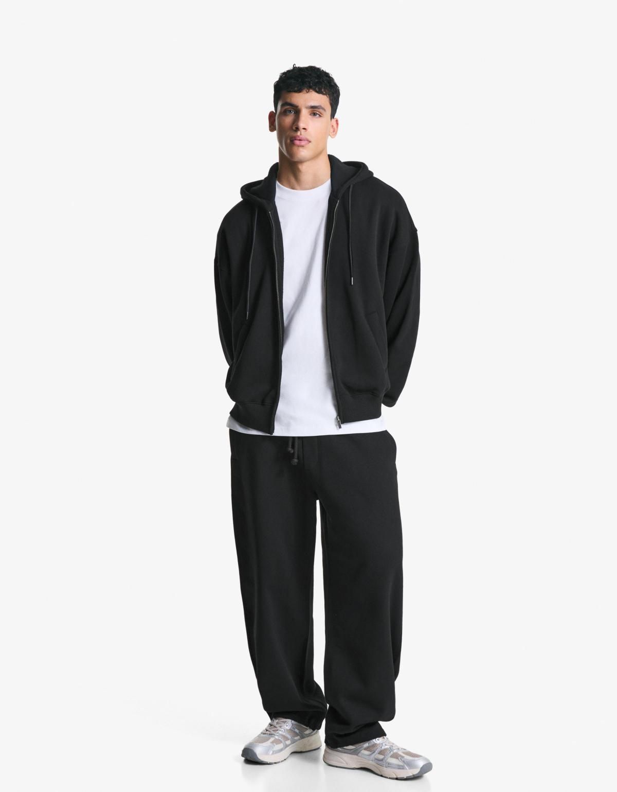 버쉬카 블랙 와이드 벌룬핏 팬츠 5491/190 BLACK - 상세 이미지 5