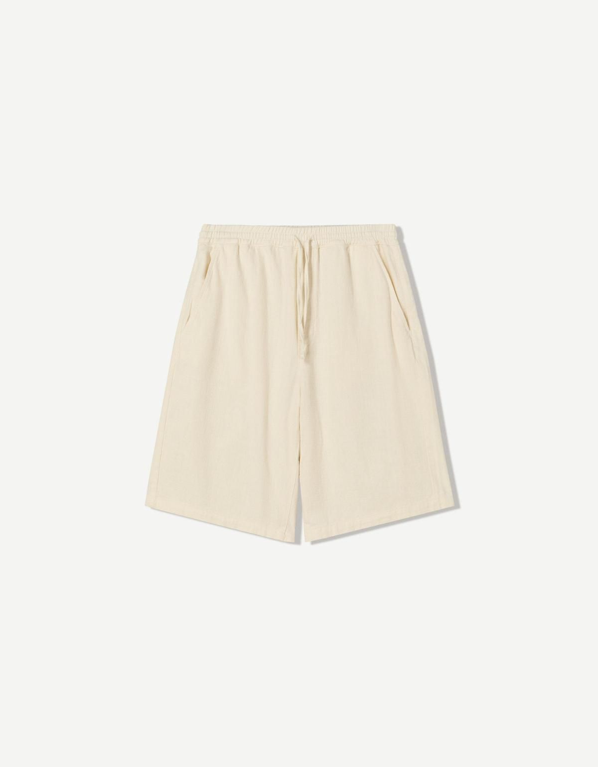 버쉬카 루스핏 조거 스케이터 반바지 8437/054 OFF WHITE - 메인 이미지
