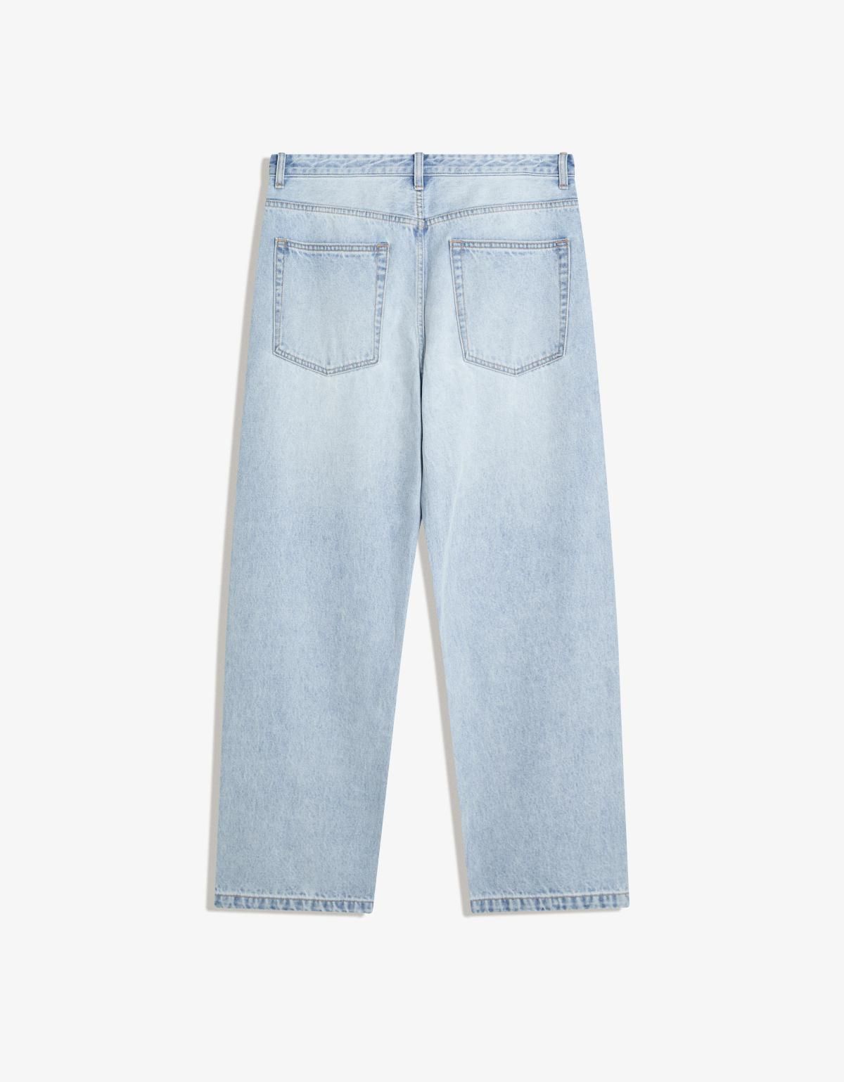 버쉬카 스터드 라이트 데님 배기핏 청바지 5358/156 LIGHT BLUE - 상세 이미지 3