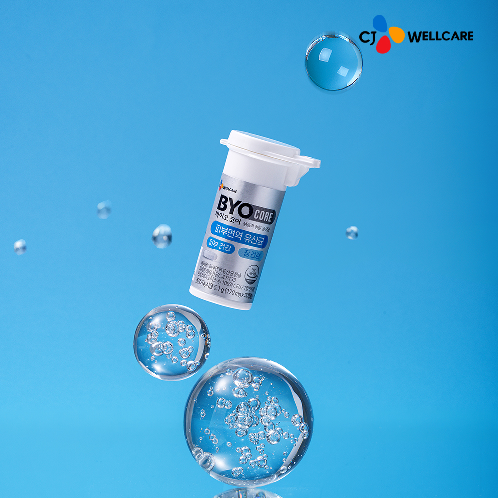 CJ 바이오코어 피부면역 유산균 캡슐형 100억 보장 소주연 유산균 30캡슐, 3개