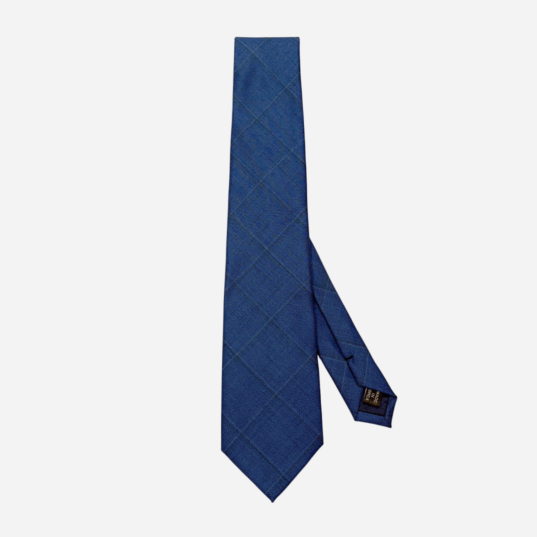 [해리슨테일러] 영국 SCABAL 스카발 핸드메이드 제작 넥타이 (blue windowpane check) - 상세 이미지 3