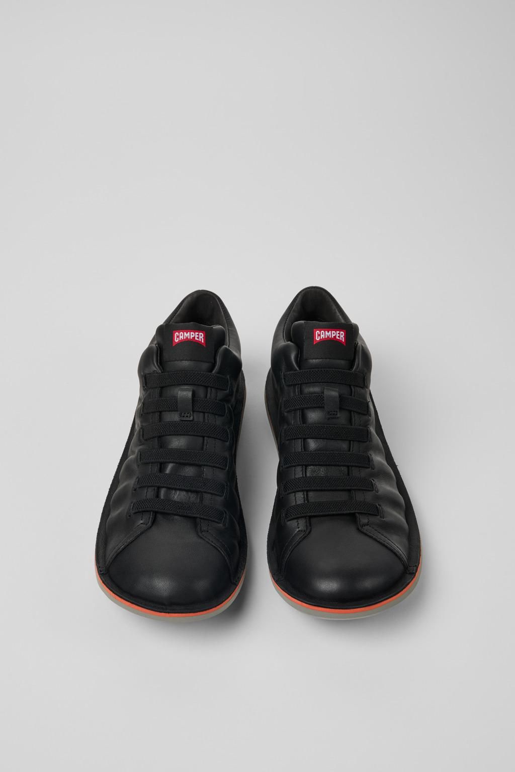 캠퍼 방수 블랙 레더 남성 스니커즈 Beetle K300479-004 BLACK - 상세 이미지 4