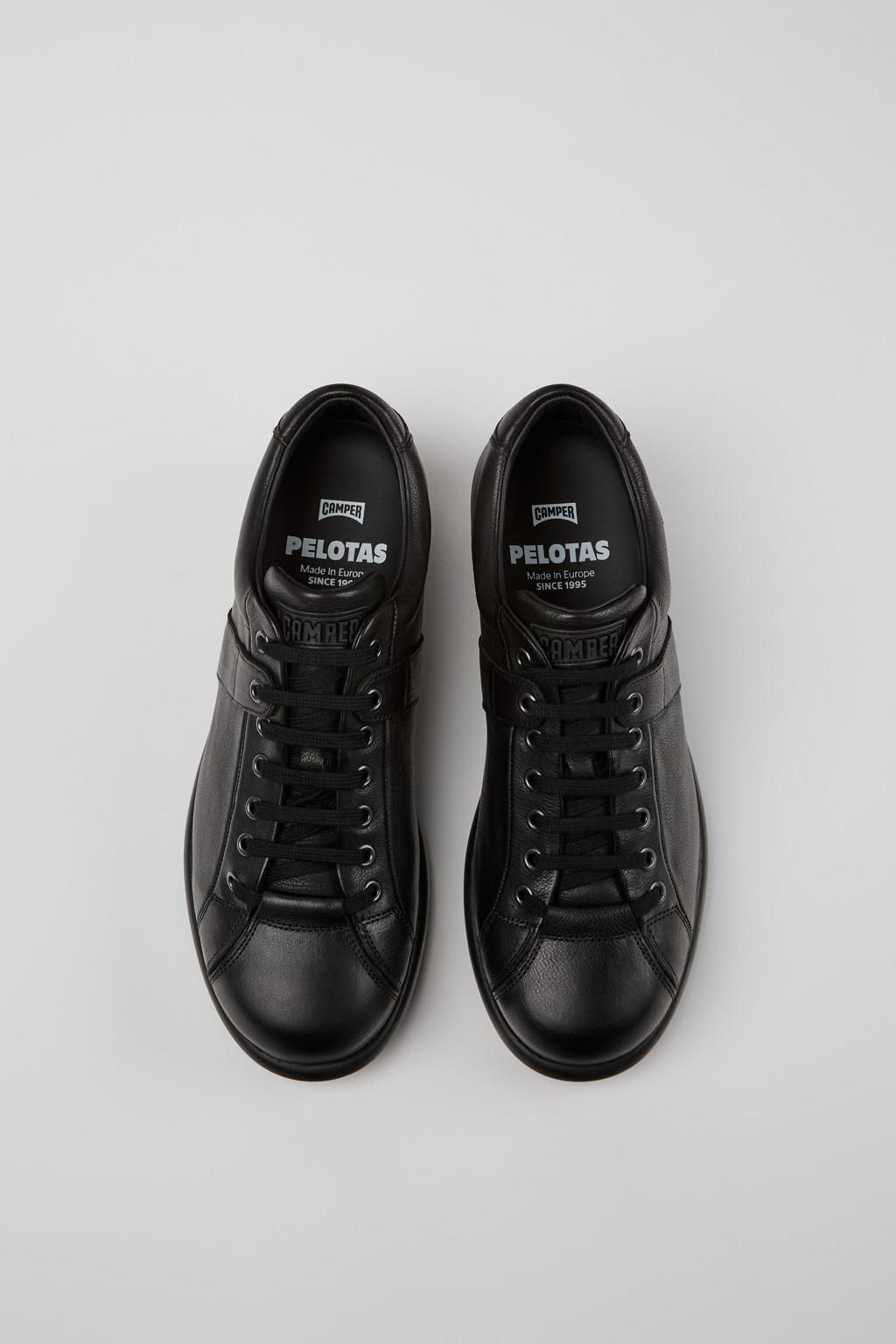 캠퍼 블랙 레더 스니커즈 Pelotas 17408-126 BLACK - 상세 이미지 4