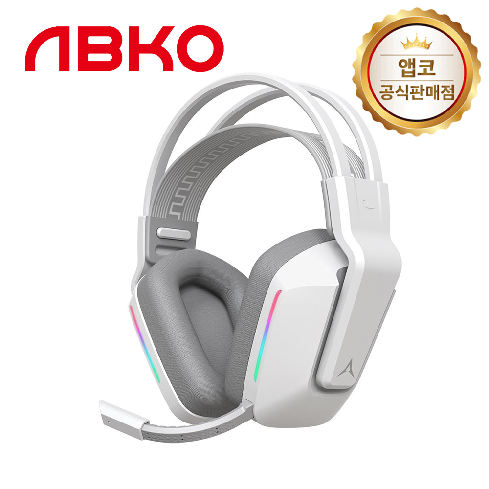 앱코 MR600 무선 Virtual 3MODE 게이밍 헤드셋 화이트 - 메인 이미지