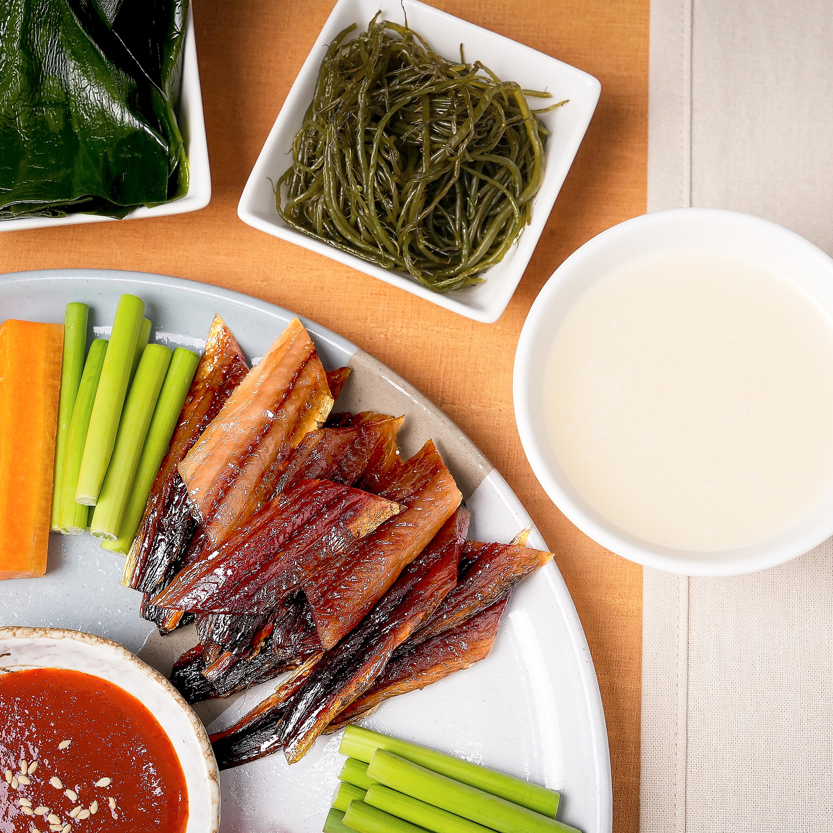막걸리엔과메기 포항 구룡포 제철 과메기 10쪽 야채세트 - 상세 이미지 2