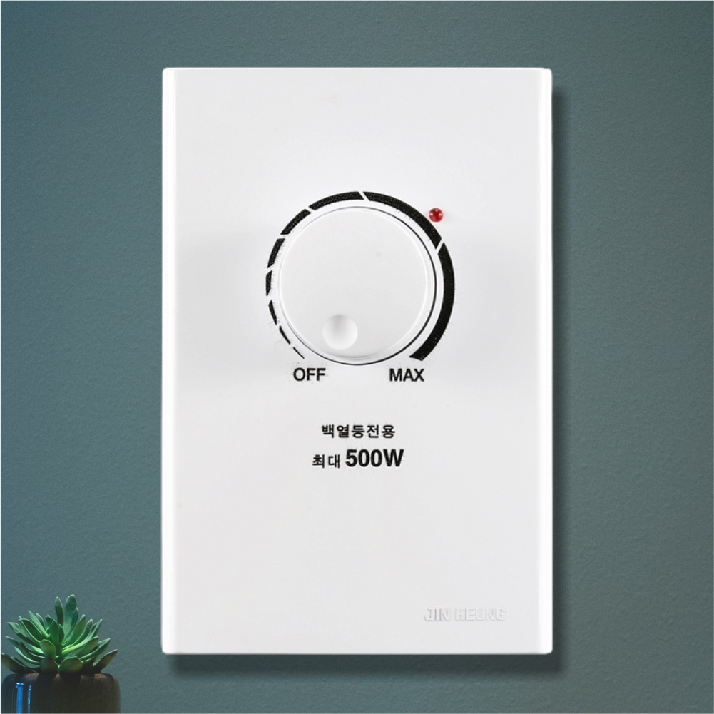 FS 백열 조광기 500W 조명 컨트롤러 디밍 밝기조절 디머 스위치 진흥전기 - 상품 이미지