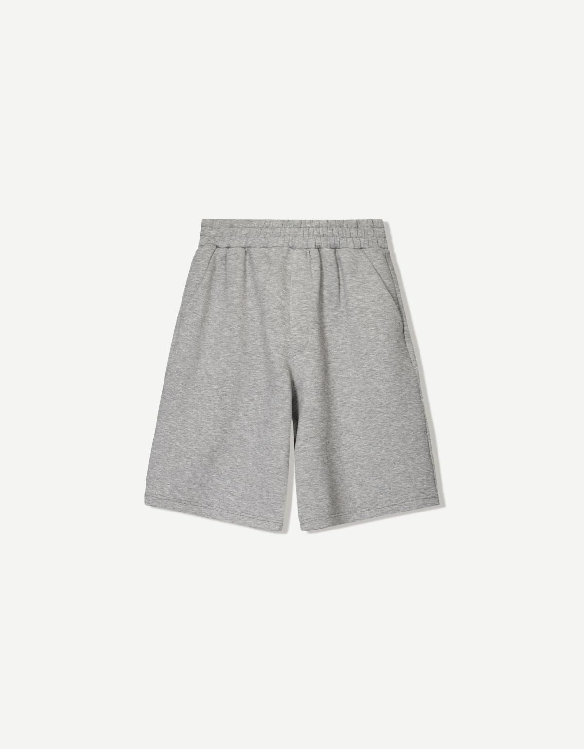 버쉬카 오버사이즈 네오프렌 효과 버뮤다 쇼츠 3405/741 GREY - 상품 이미지