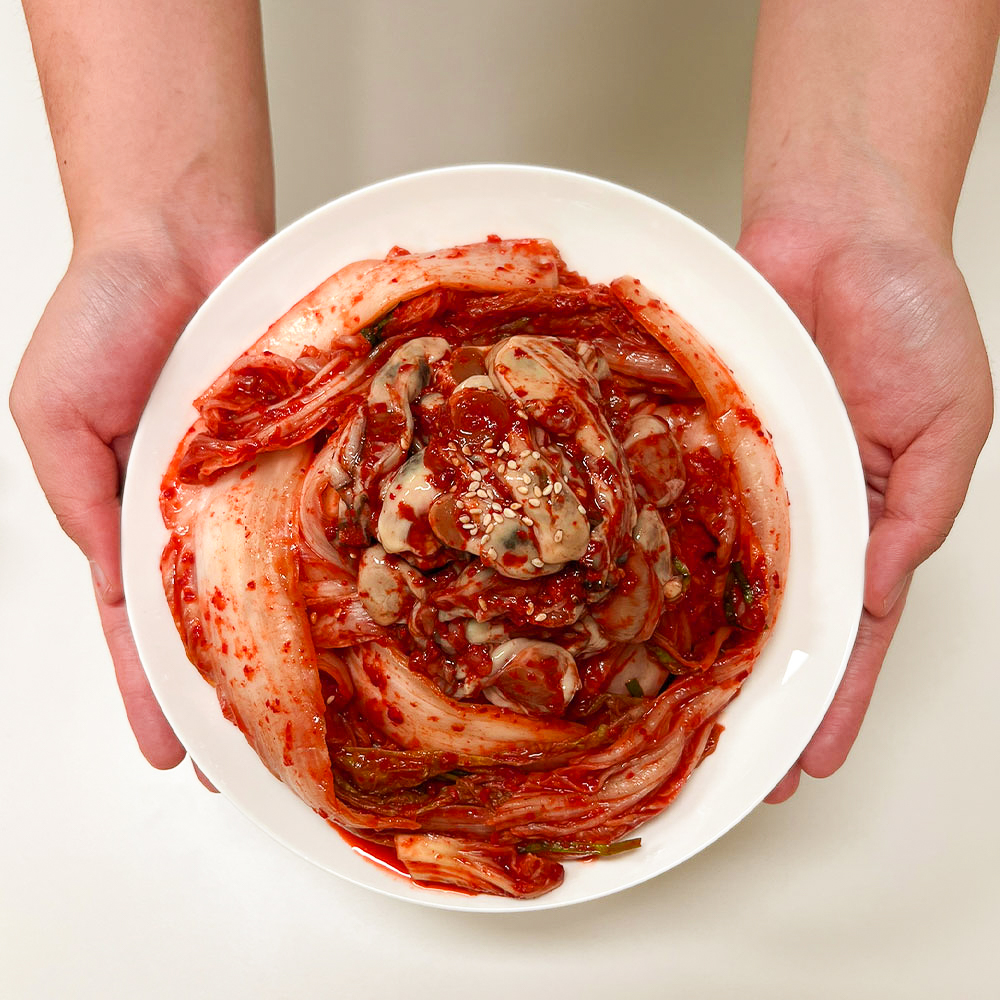 국내 당일제조 싱싱한 알배기 생 굴 배추 겉절이 생굴겉절이 김치 1kg 2kg 이미지 6