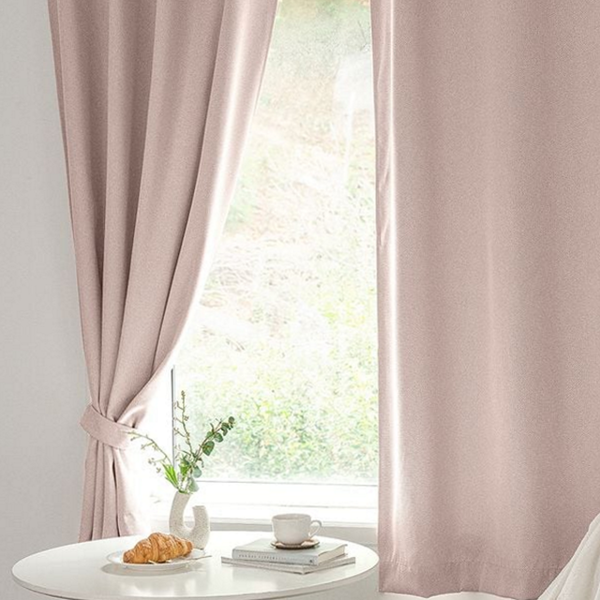 프라이버시 암막 커튼 베이직 아일렛 커튼 열차단 침실