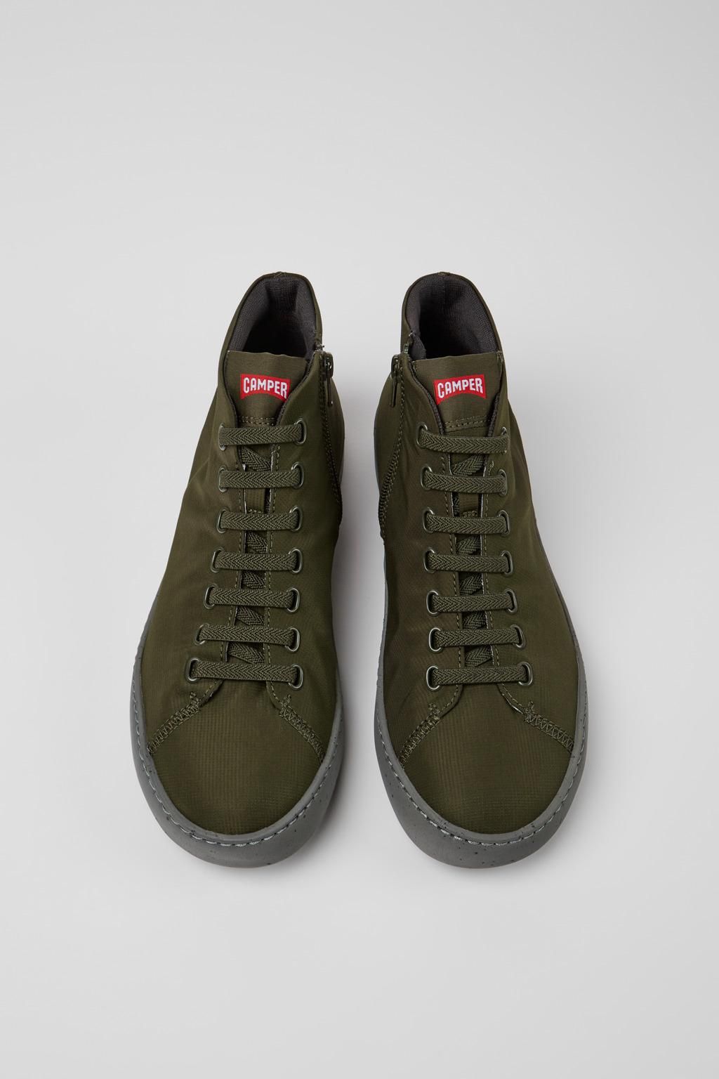 캠퍼 텍스타일 하이탑 스니커즈 Peu Touring K300270-014 GREEN - 상세 이미지 4