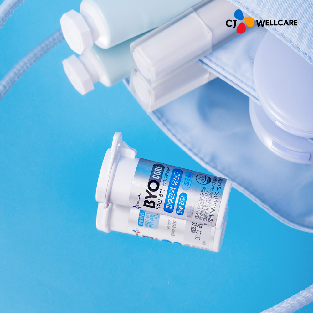 CJ 바이오코어 피부면역 유산균 캡슐형 100억 보장 소주연 유산균 30캡슐, 3개