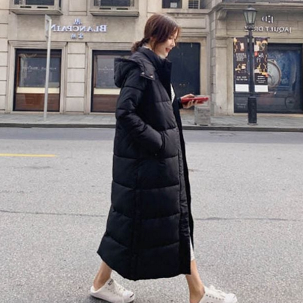 기본 여성 롱 패딩 캐주얼 여자 롱 패딩 데일리 - 상품 이미지