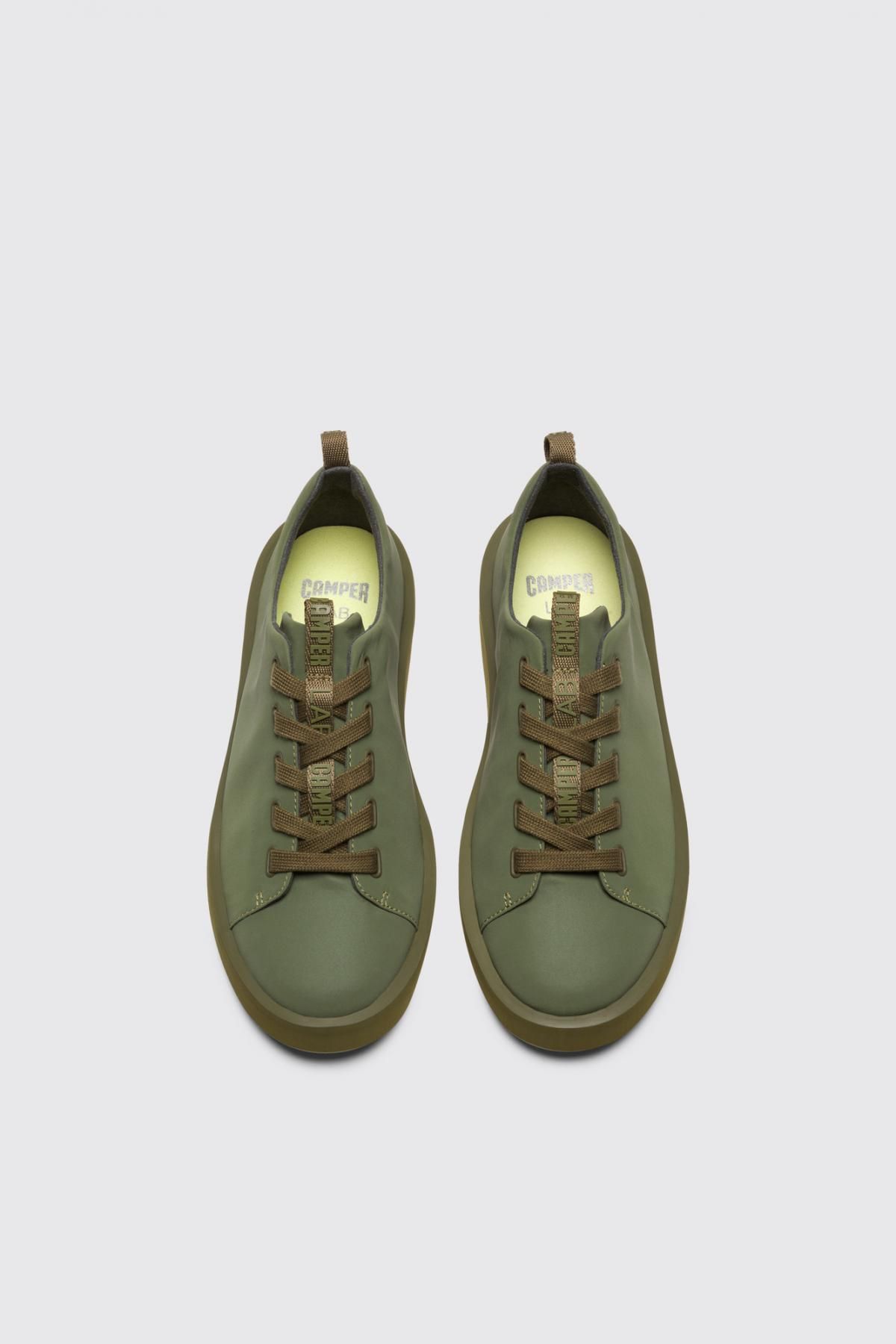 캠퍼 테크니컬 그린 로우탑 스니커즈 Courb K100433-001 GREEN - 상세 이미지 4