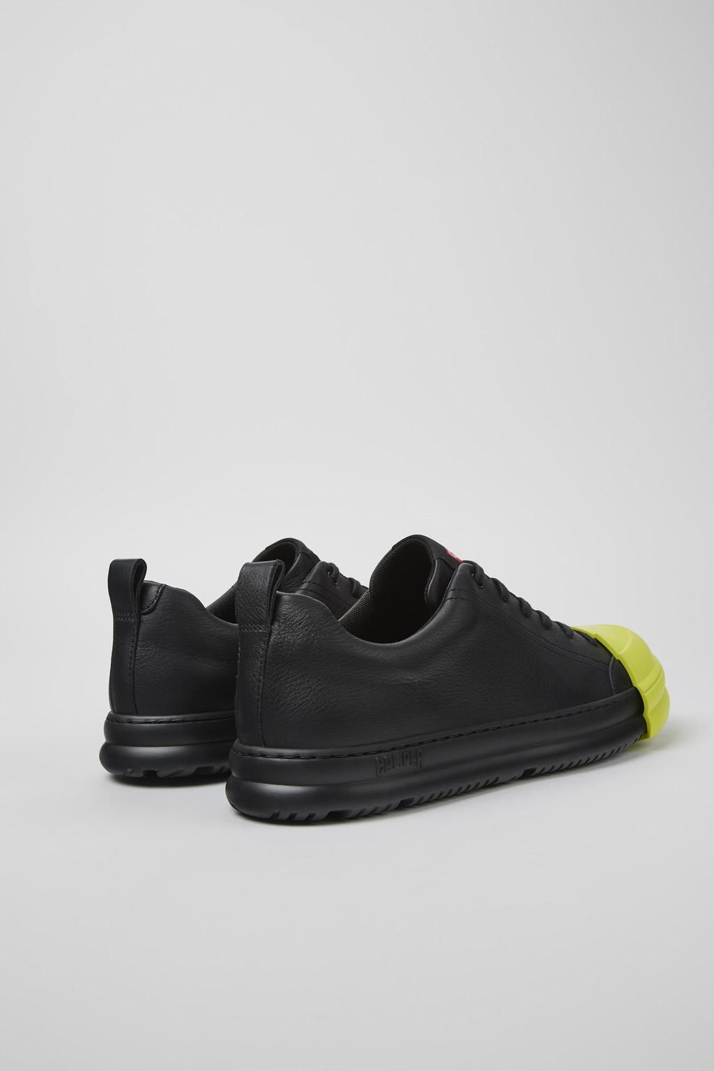 캠퍼 블랙 레더 스니커즈 Junction Runner K100978-002 BLACK - 상세 이미지 3