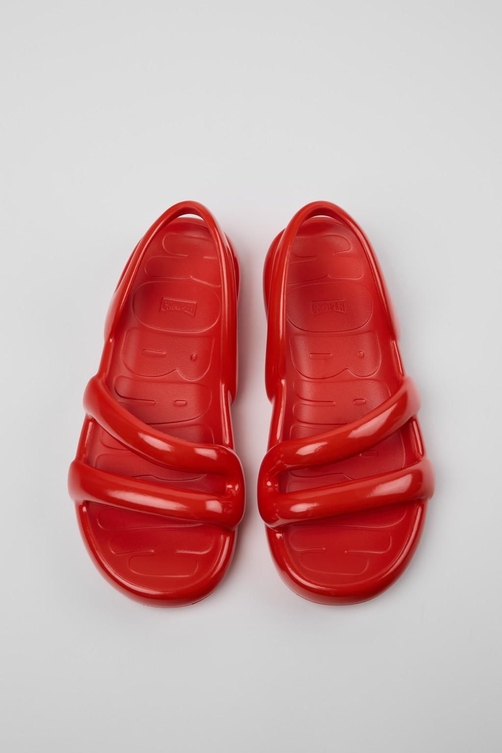 캠퍼 레드 스트랩 샌들 Kobarah Flat K100957-015 RED - 상세 이미지 4
