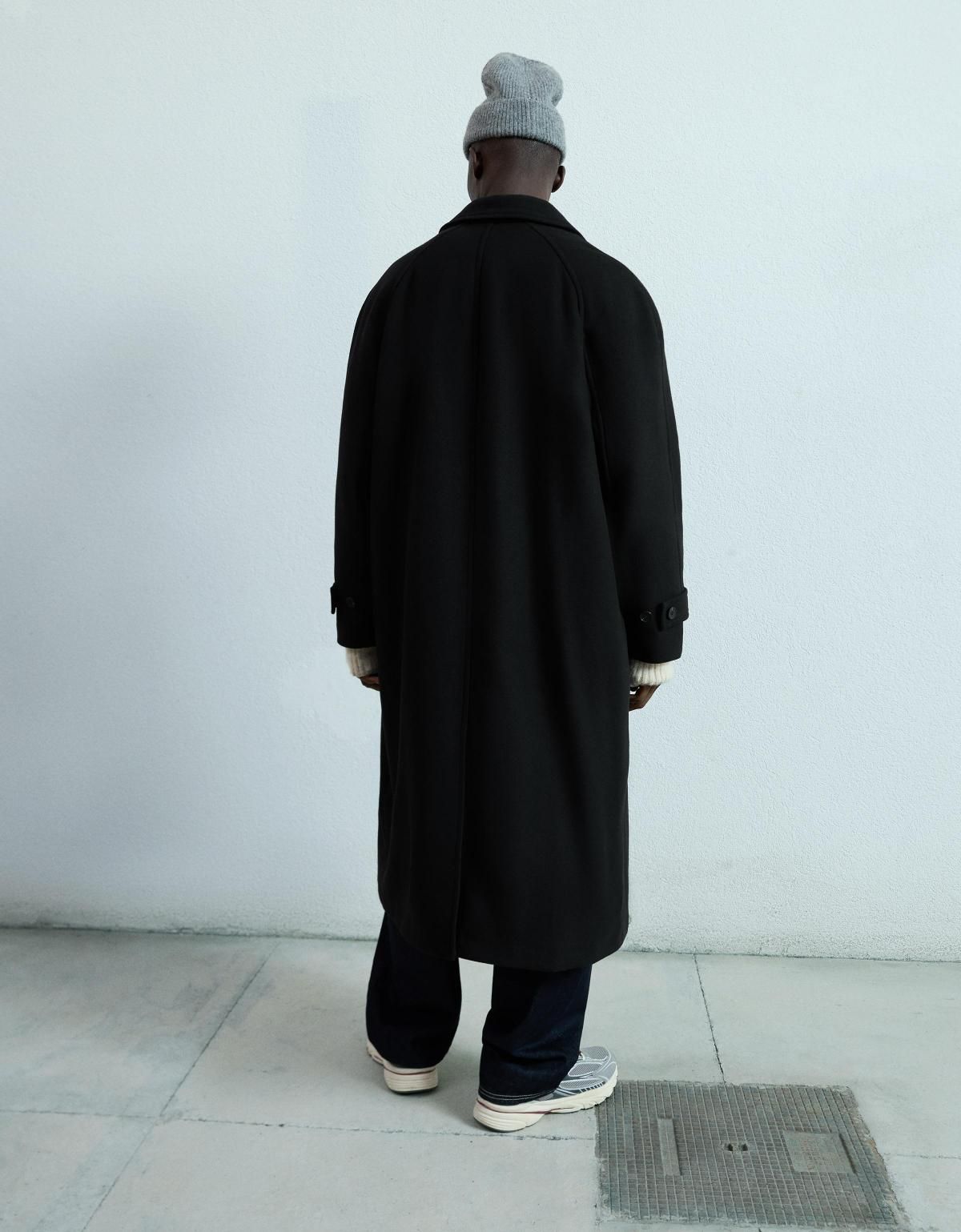버쉬카 롱 클래식 울블렌드 싱글 코트 6958/759 BLACK - 상세 이미지 4