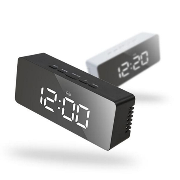 스마트 led 알람 시계 뷰티미러 디지털 탁상 시계 - 상품 이미지