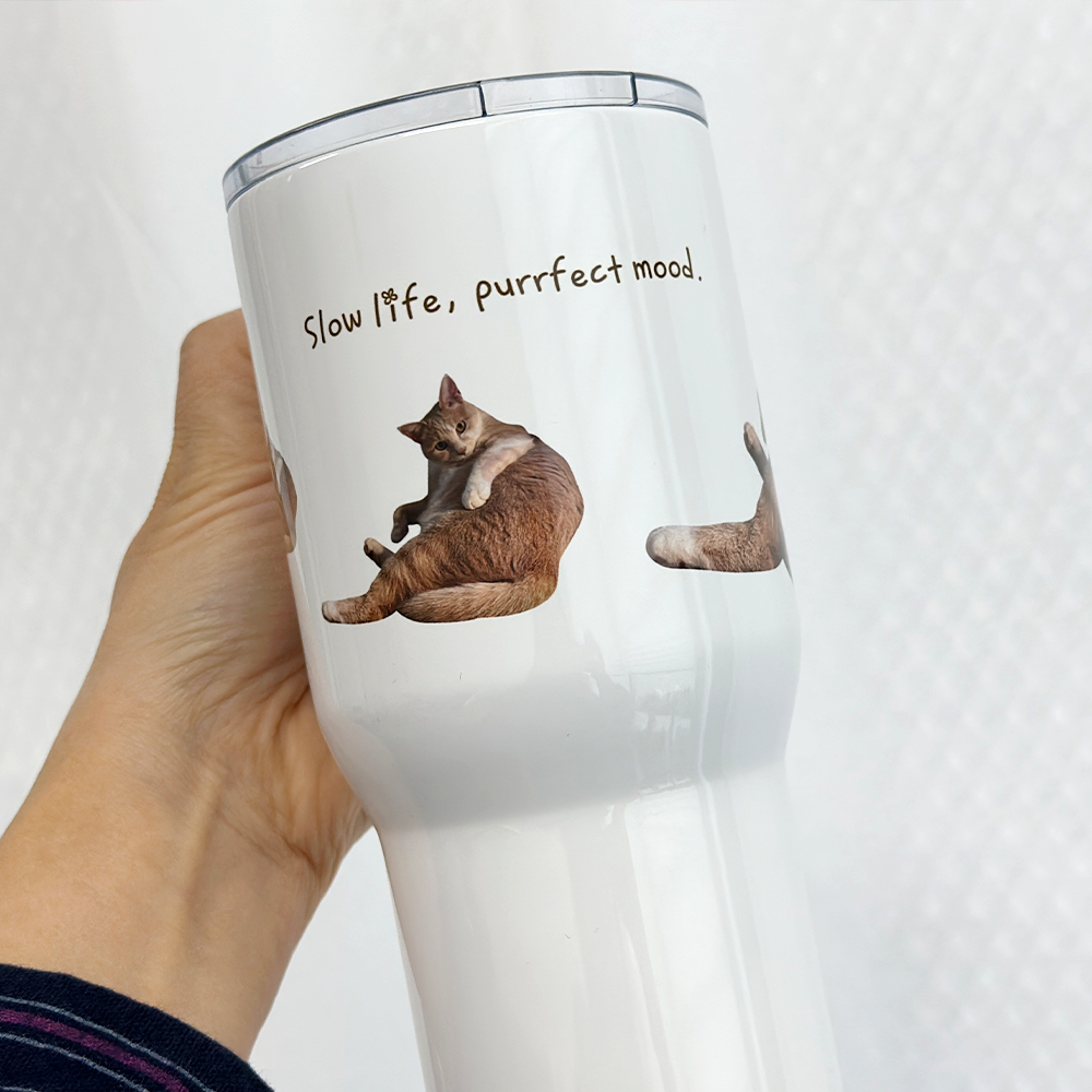 커스텀 텀블러 사진 그림 주문 제작 커플 맞춤 여름 선물 스테인리스 보온 보냉 630ml - 상세 이미지 2