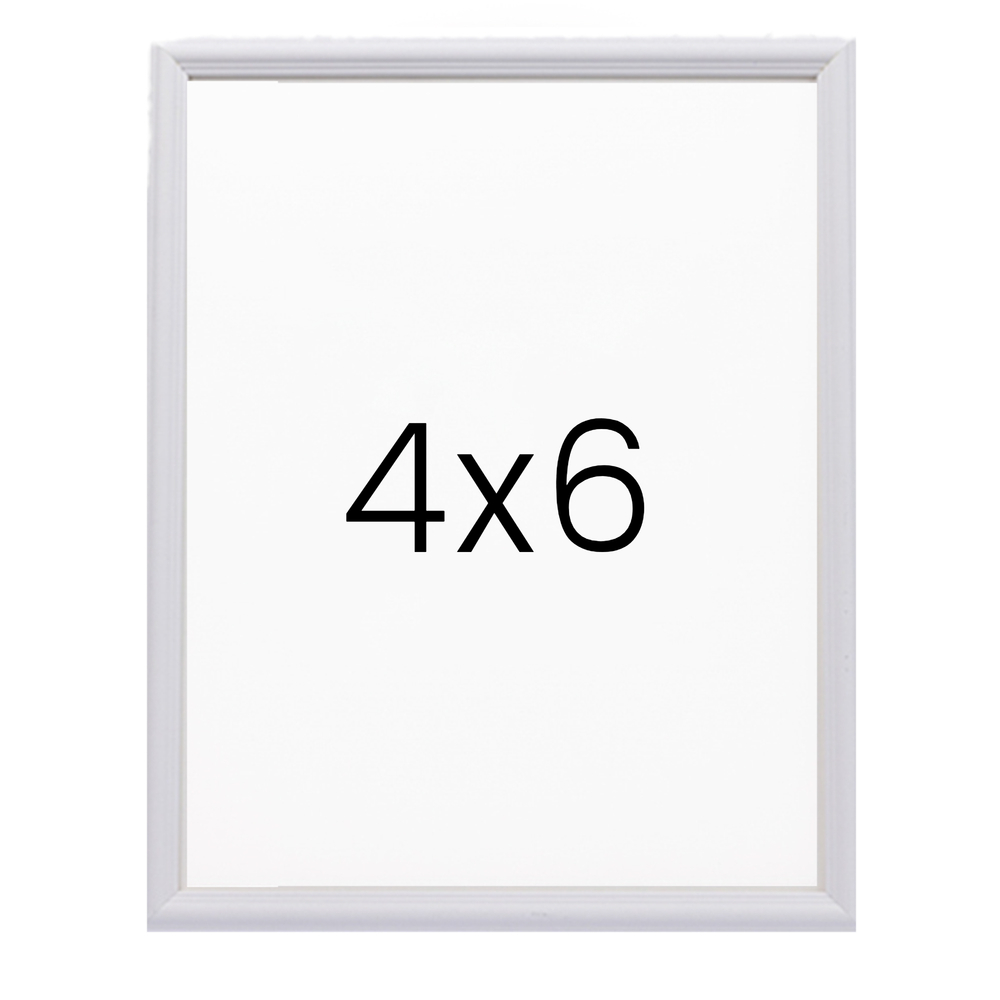 앤티크 라인 나무액자 사진액자 웨딩 포토테이블 사진인화 탁상 4x6 101x152mm, 화이트 - 메인 이미지